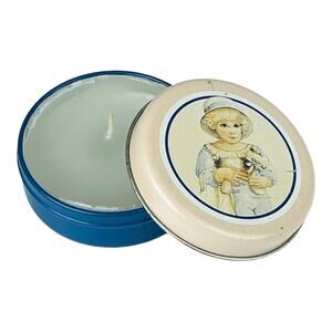 Jan Hagara Candle Ashley Doll Tin 1987 Royal Orleans B&J Art 3" Tin Canister